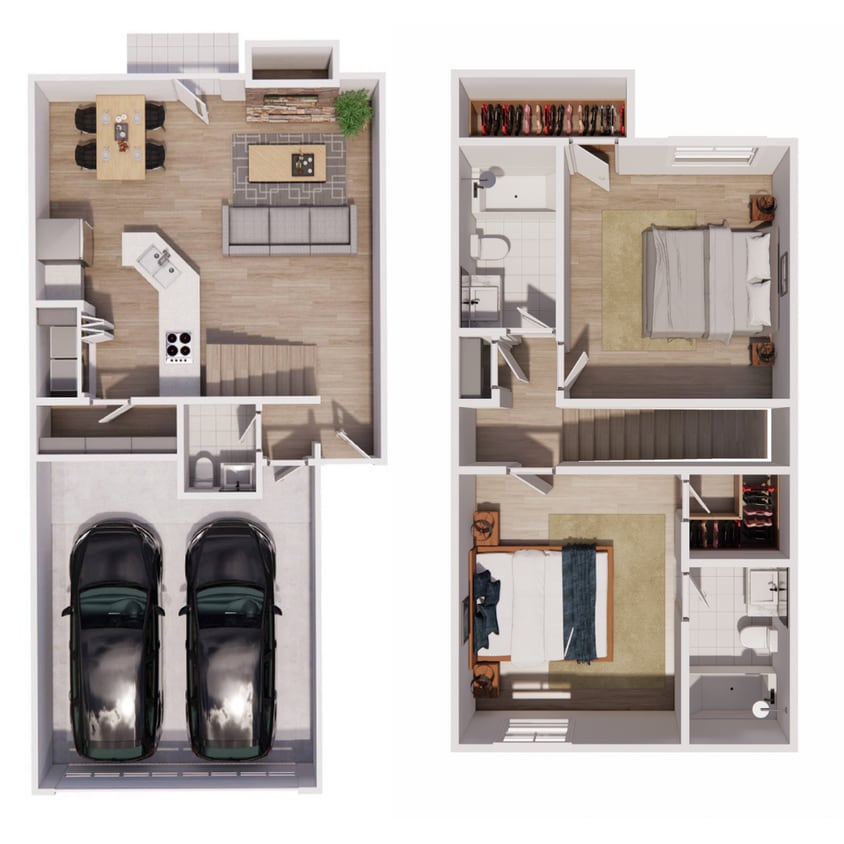 Castle Hills-B2-TH-RR Revised Floorplan.png - REEP RENO 2 CAR GARAGE