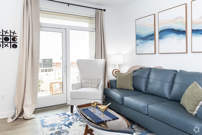 2BR, 2BA - 1,188SF - Living Room - Ascend at Hilltop