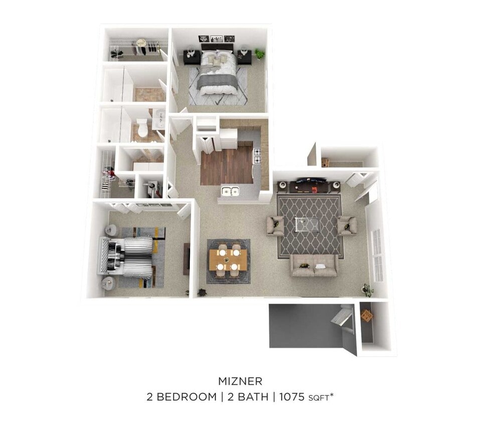 Floor Plan - B1 (Mizner)