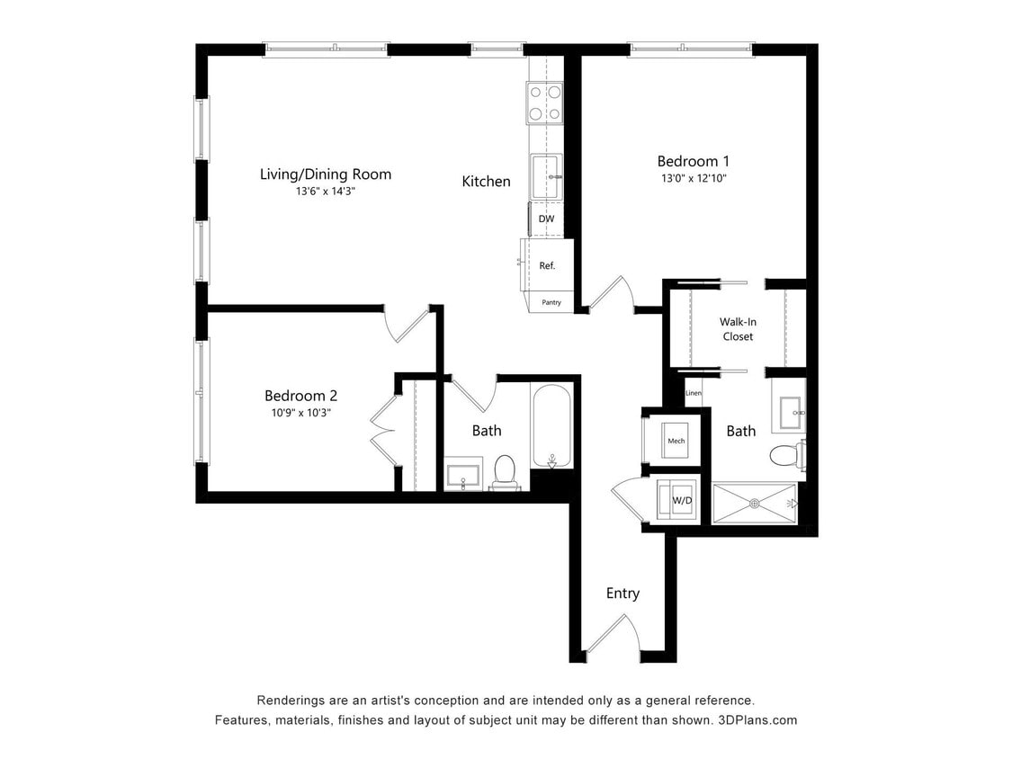Floor Plan - B3 (311)