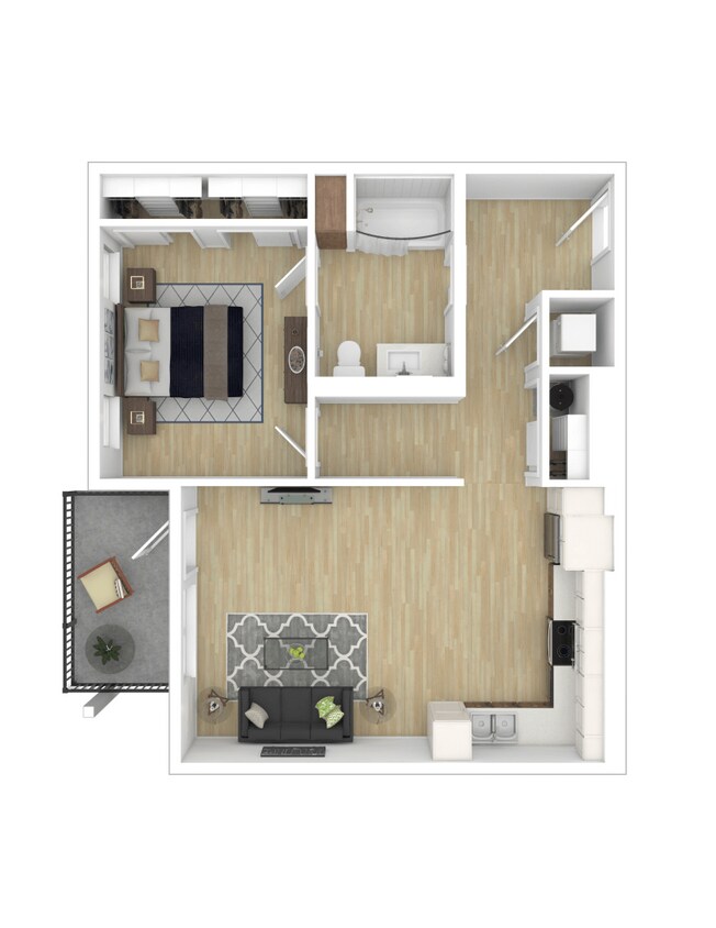 Floor Plan - 1x1 D