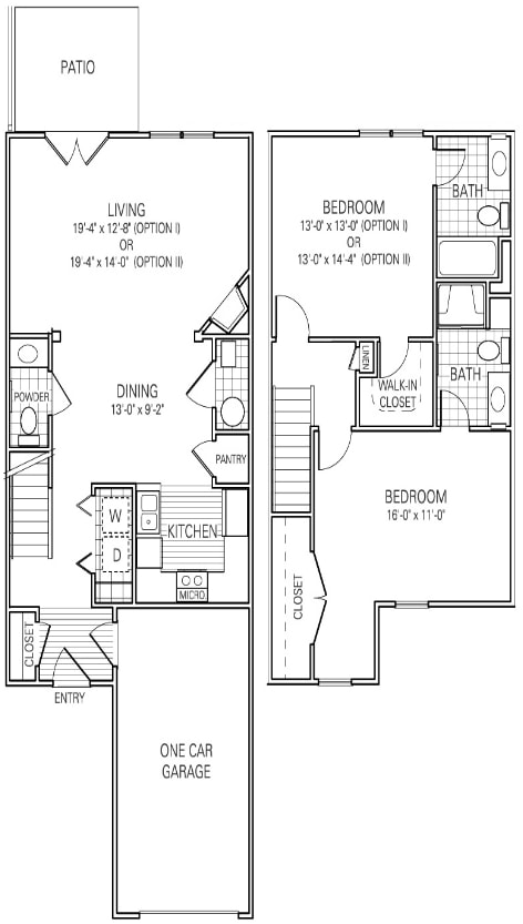 The Quartz - B8a - Two Bedroom, Two and a half Bathroom