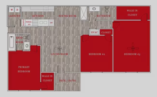 Floor Plan - 3b 2ba