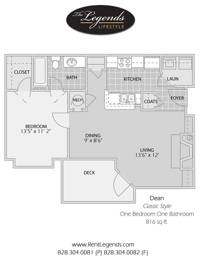 Dean - 1 Bedroom 1 Bath - Dean