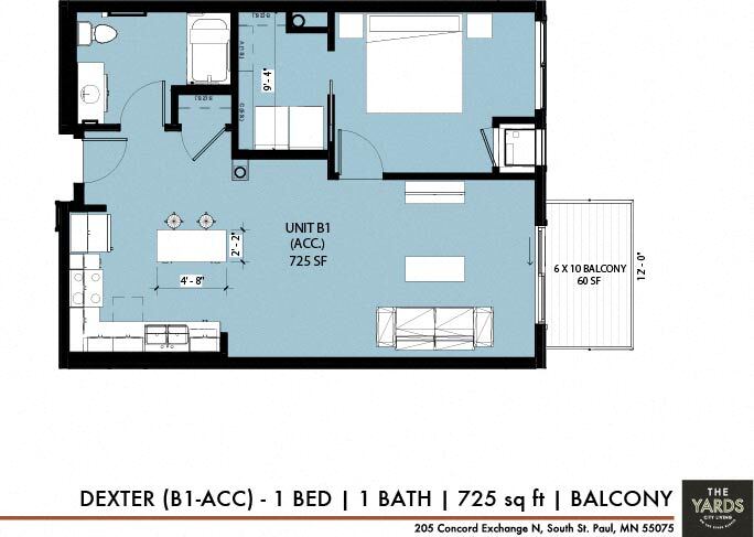 Floor Plan - Dexter (B1) - ACC