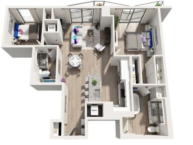 B5PH | 2x2 | 1170 sq ft - B5PH