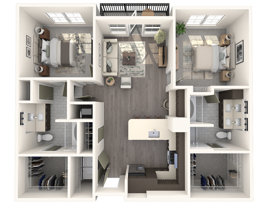 Canal 1535 Floor Plan B3 - B3