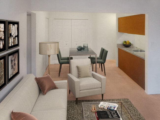 Iris View Layout Model Dining Area - Eastgate Woods Apartments