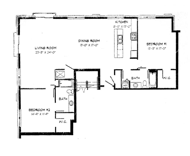 2 Bed / 2 Bath - 1,693 SF - 2 Bed / 2 Bath - 1,693 SF