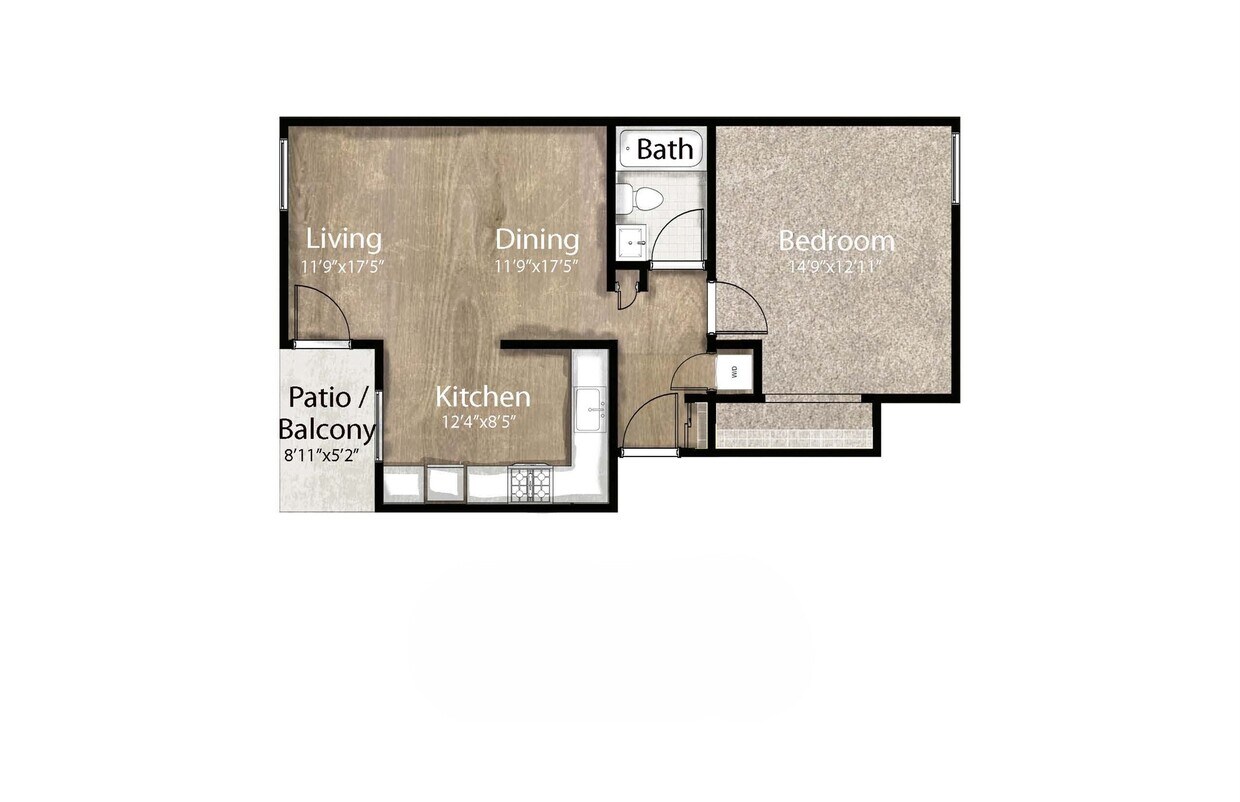 NC - 1 BR, 1 Bath - 1 Bedroom/1Bath