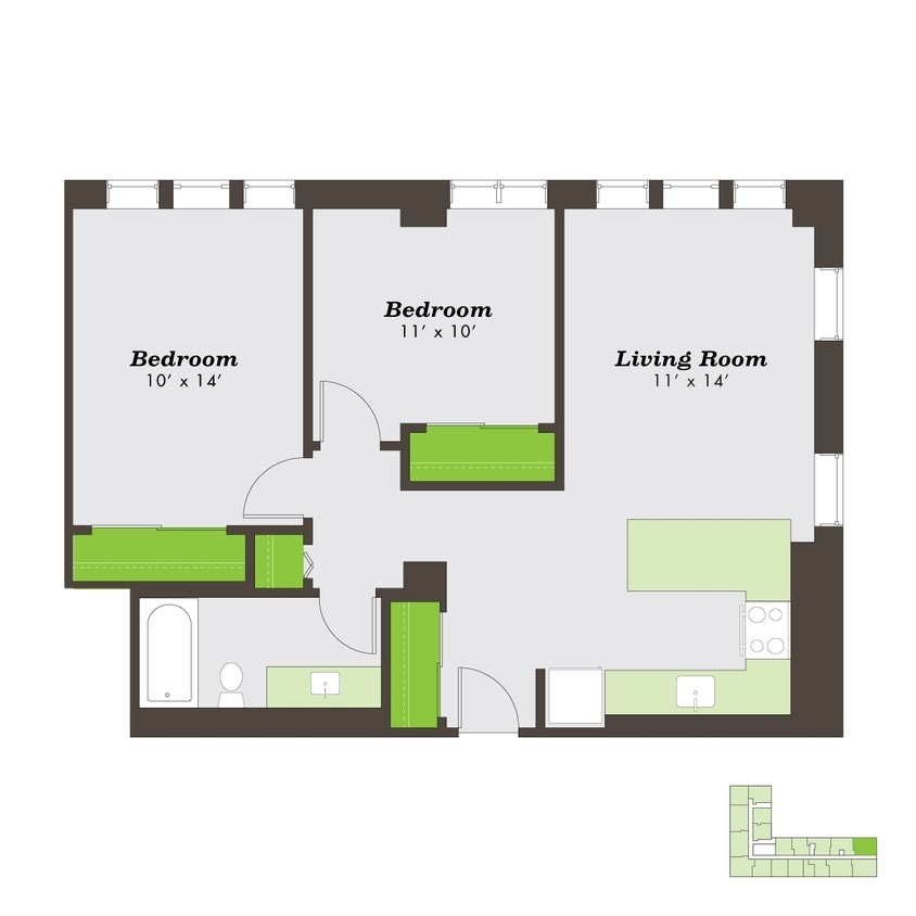 Floor Plan - suthm-2bB
