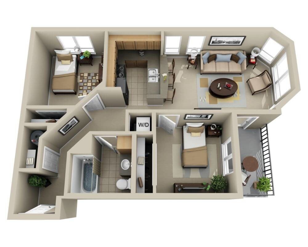 Floor Plan - Plan B1E