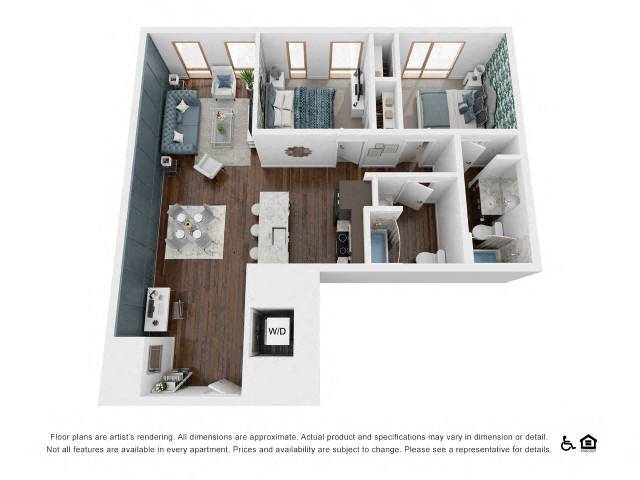 Floor Plan - 2X2 E
