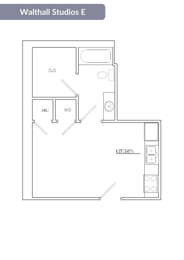 Floor Plan - Walthall Studio E