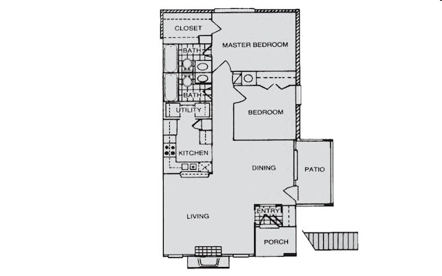 2BR/2BA - 2B - 2 X 2 (Plan C)
