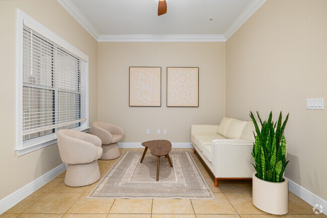 2BR, 2BA - 1,200 SF – Living Room - The Palms