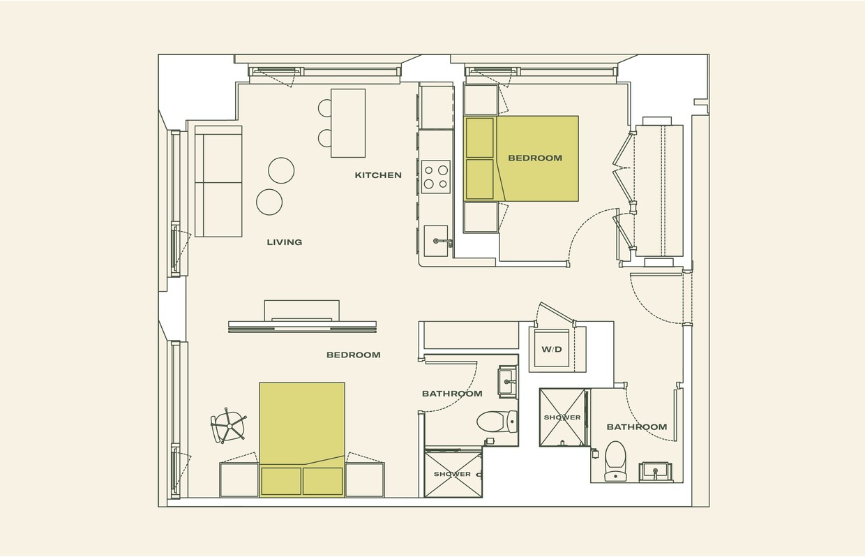 Floor Plan - Two Bedroom (B3)