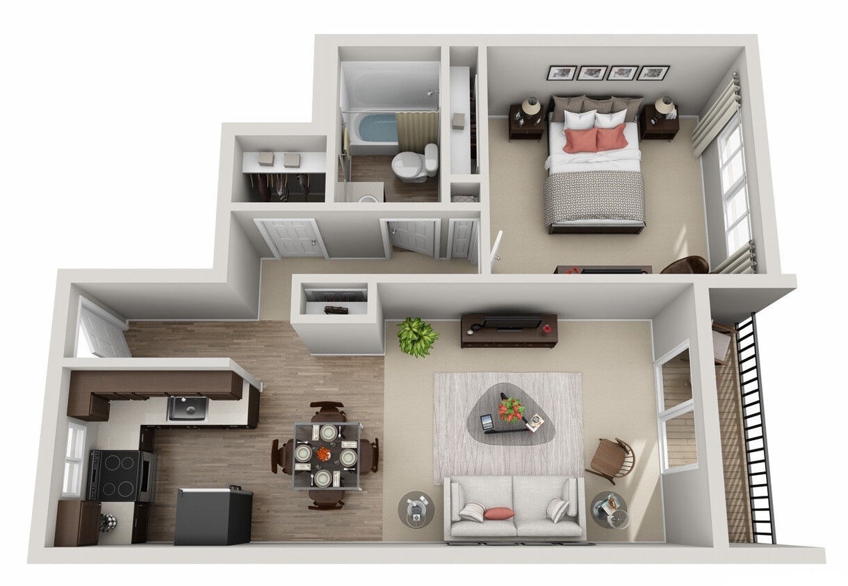 Floor Plan - LRG 1 BEDROOM RENO