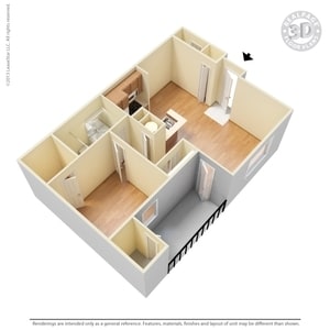 1BR/1BA - 1 Bed 1 Bath 778 SqFt (670 Net)