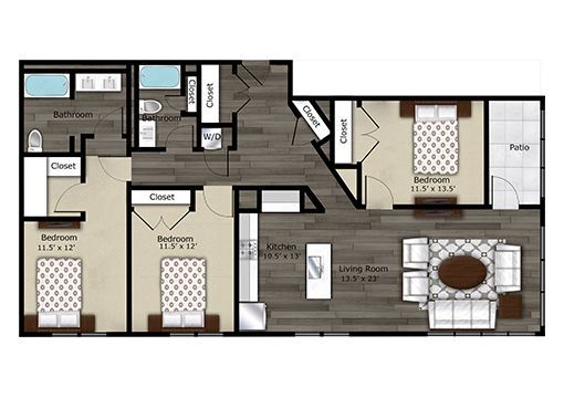Floor Plan - C1 / Patio