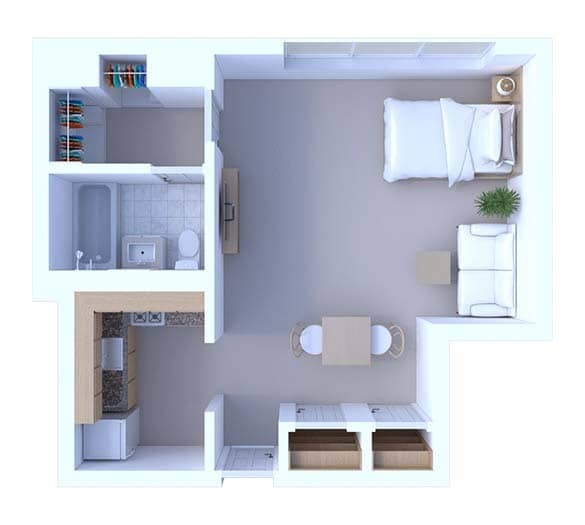 Floor Plan - Studio Floor Plan S1