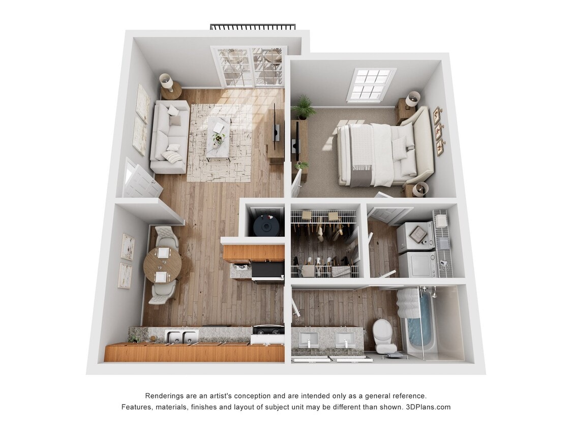 Floor Plan - One Bedroom