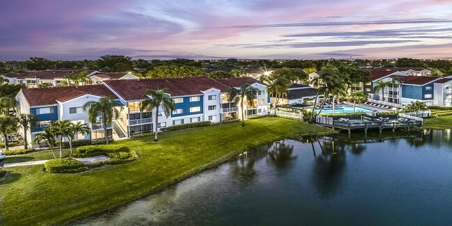 Night Ariel view with building exterior - Avana at the Moors