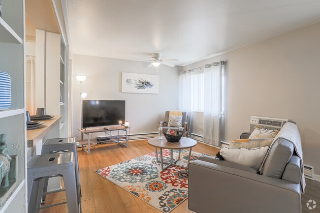 2 BR, 1 BA - Living Room - Hillcrest Apartments