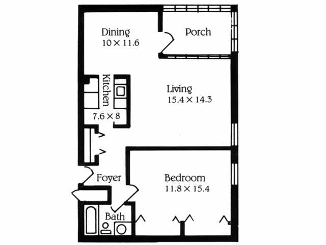 1BR/1BA - 1Bedroom   1Bathroom