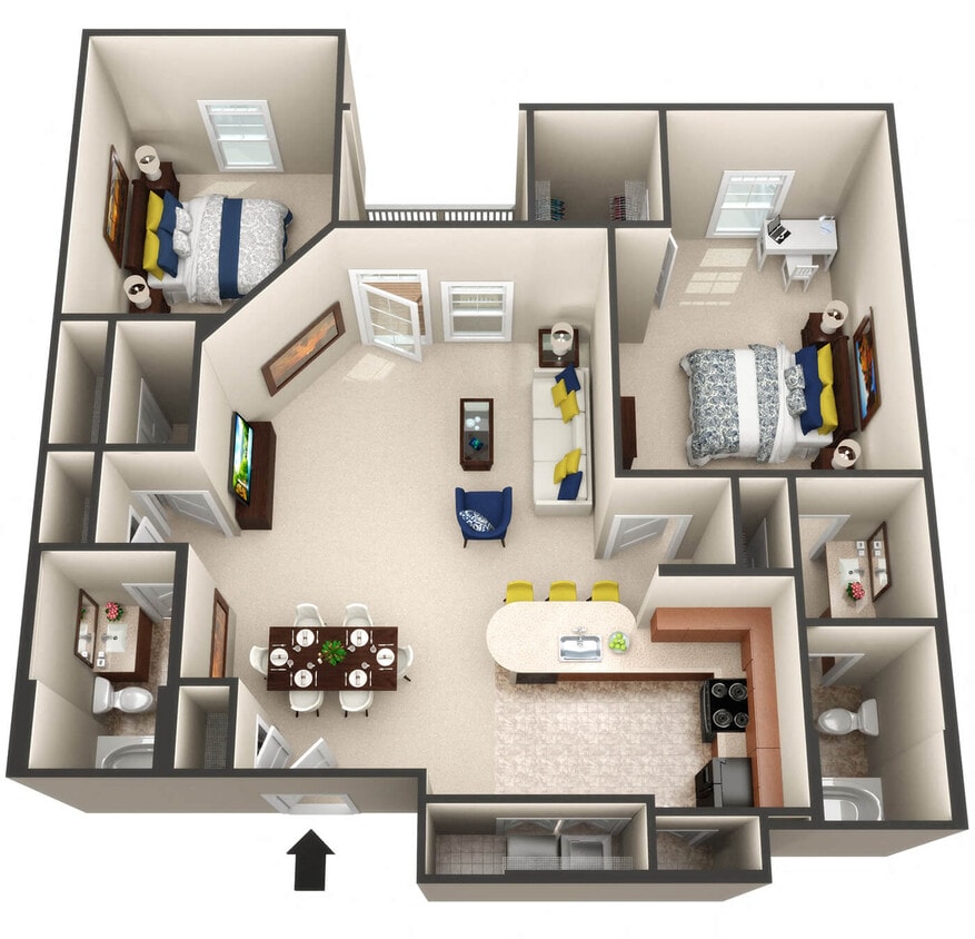 Floor Plan - The Balearic - condo