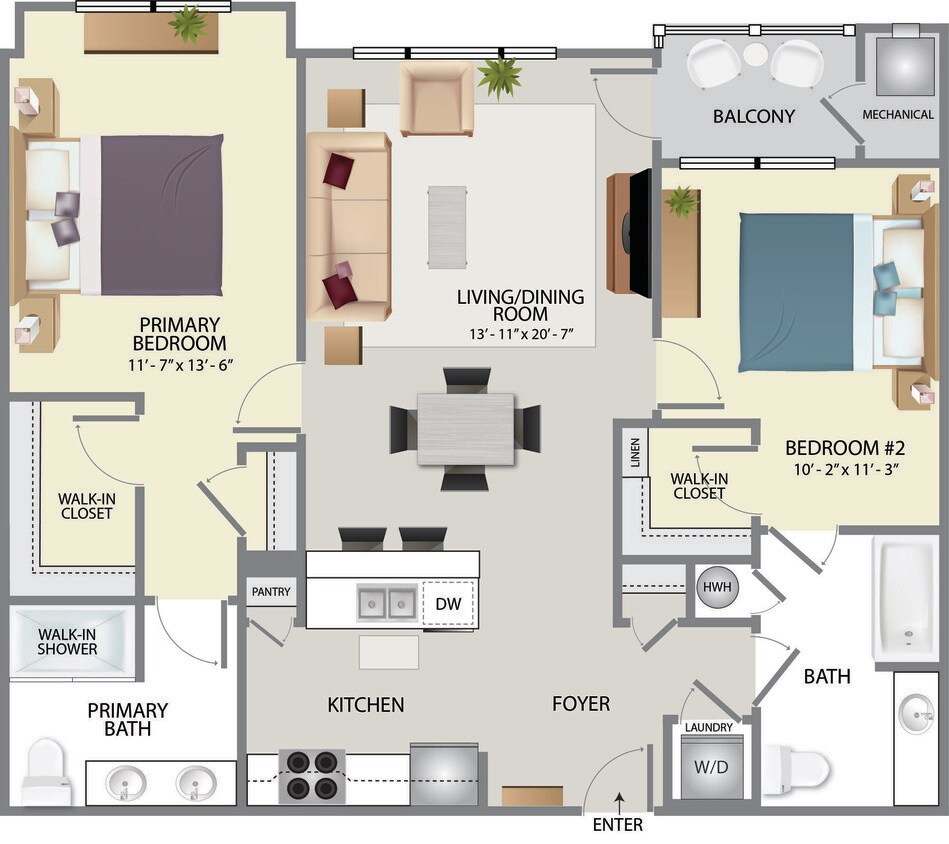 Floor Plan - 2H-Bay
