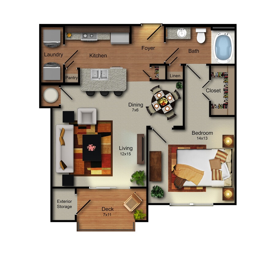 Floor Plan - A1 - GETTY