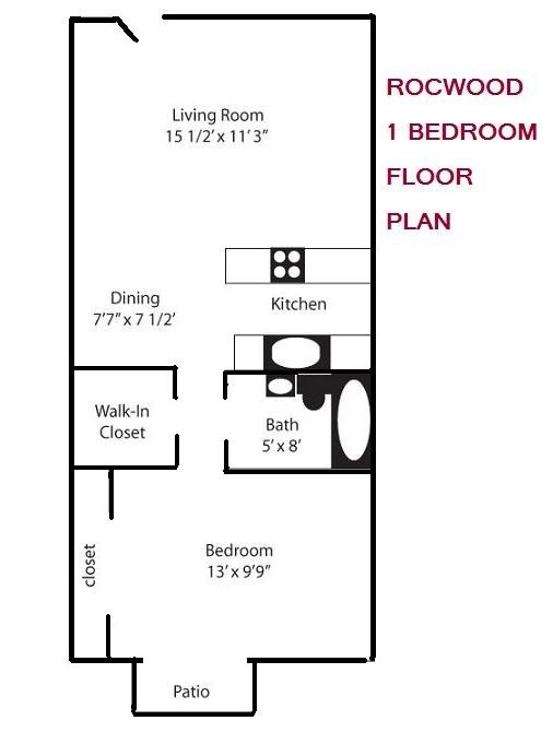 1BR/1BA - 1BR Units