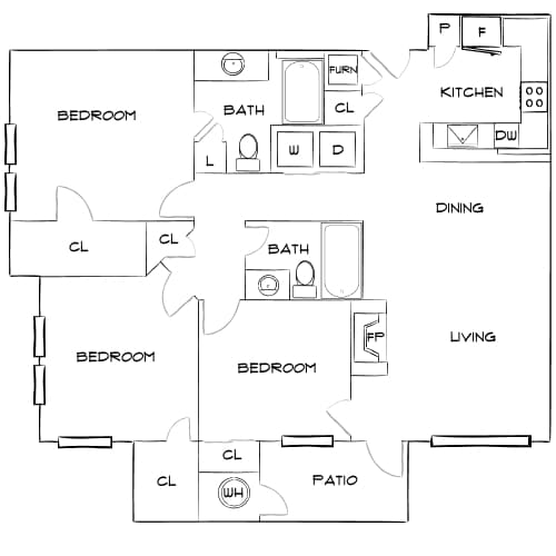 Floor Plan - Design 3A Premier