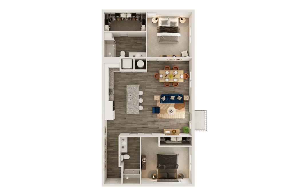 Floor Plan - B7 - SECOND AVE