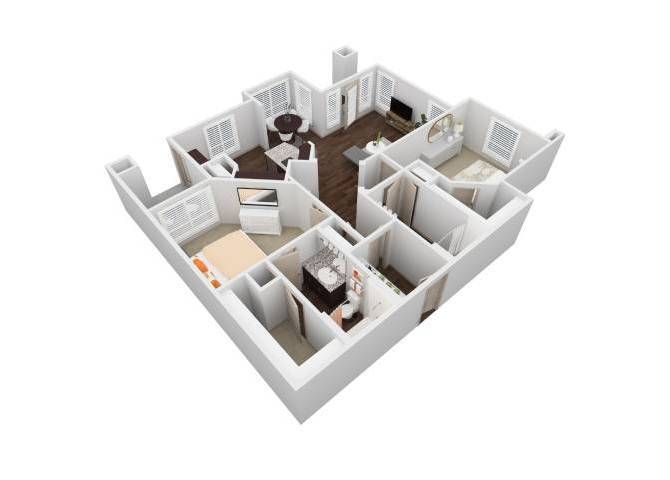 Floor Plan - VBH - 2X2B