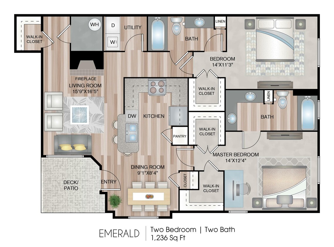 1236 Square Feet - Emerald