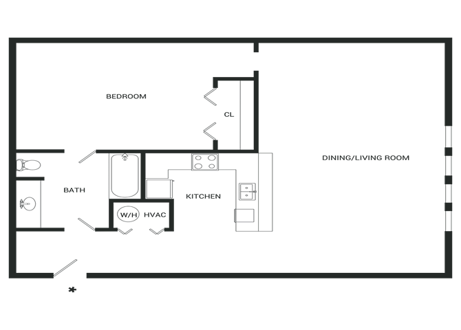 Floor Plan - Courtyard Suite