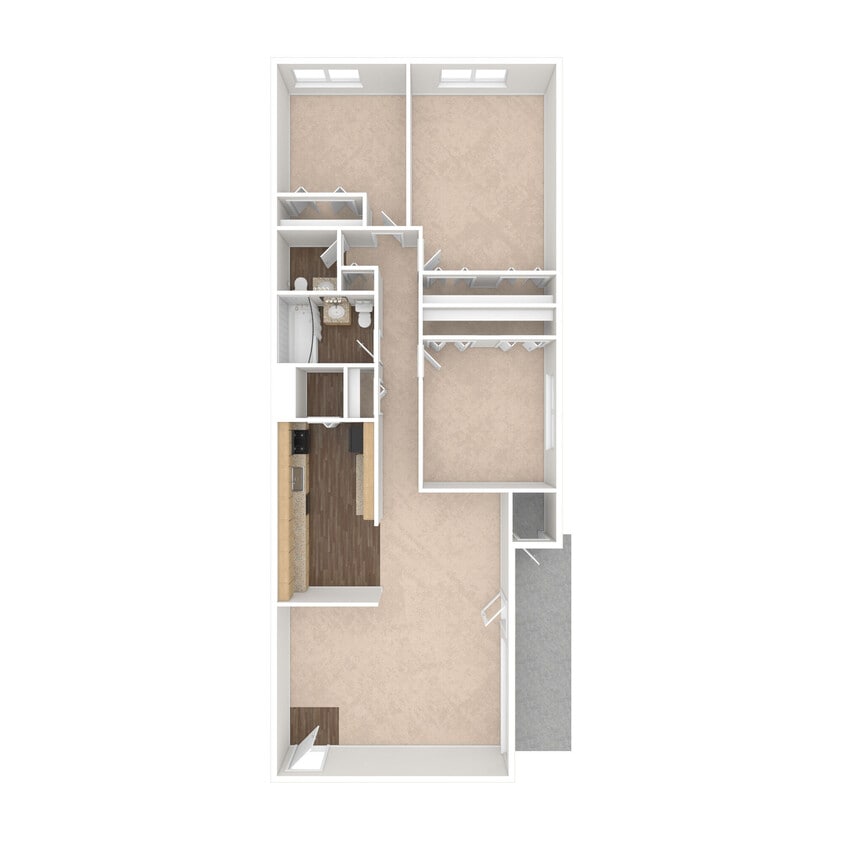 The Willow - 3 Bed, 1.5 Bath, 1011 sq. ft. - The Willow
