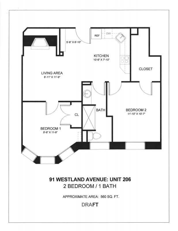 Floor Plan - 91 Westland 2 Bed SM