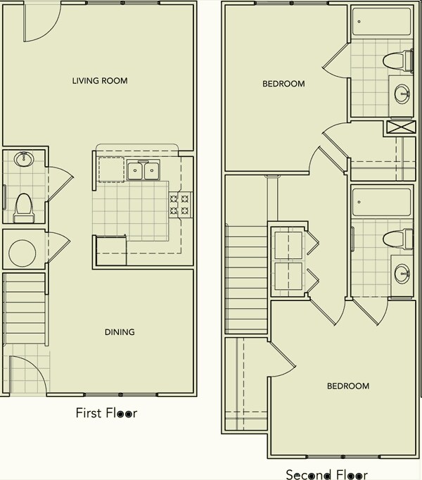 2BR/2.5BA - Sunset Creek