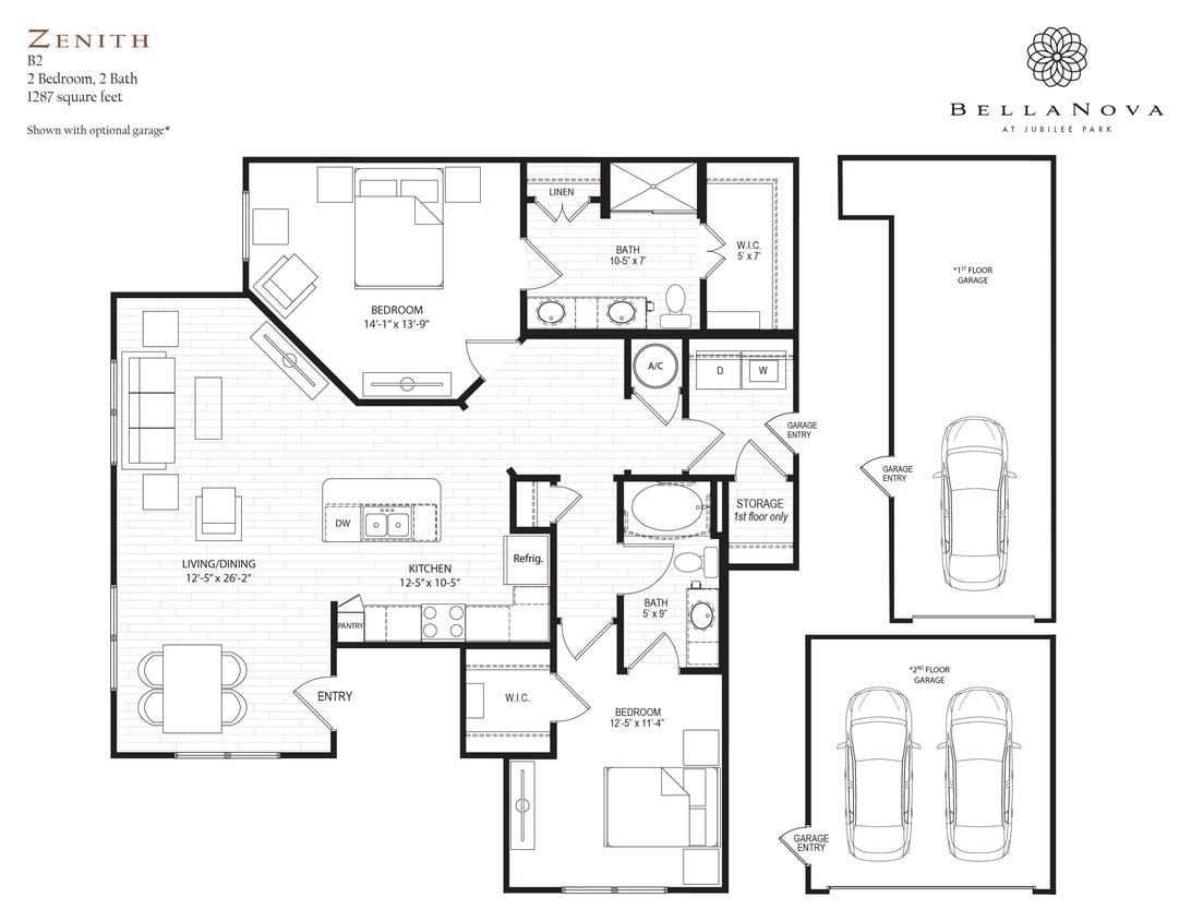 Floor Plan - Zenith with garage