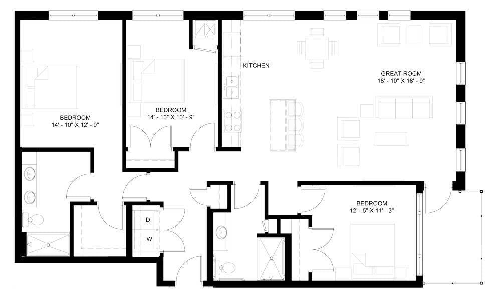 Floor Plan - The Everest A (D2A)