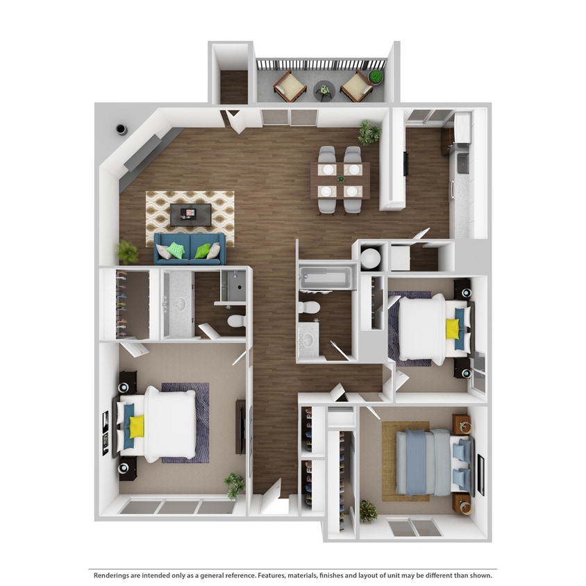 Floor Plan - 3x2 Large Upgrade