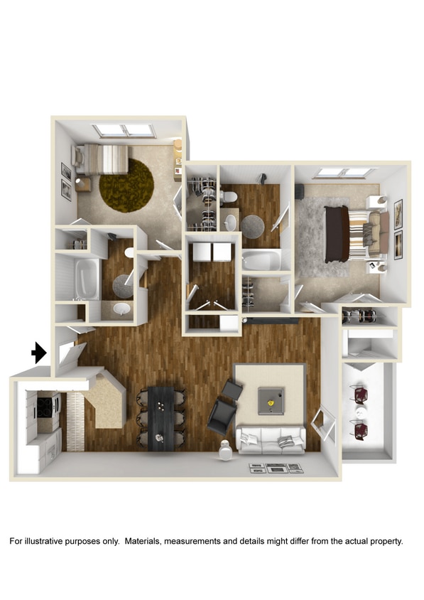 Floor Plan - Two Bedroom