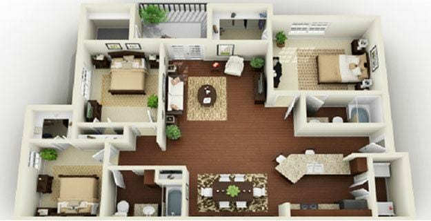 3D- 3 BR Savannah I- Down.jpg - Savannah I