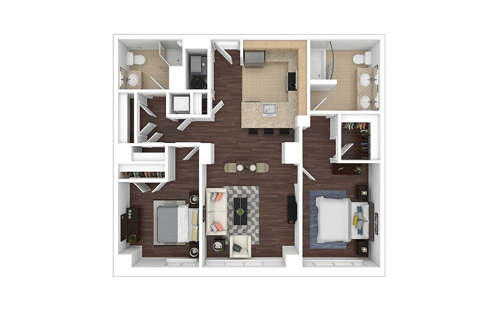 Floor Plan - B2 - Renovated