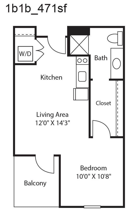 Floor Plan - 1X1 S