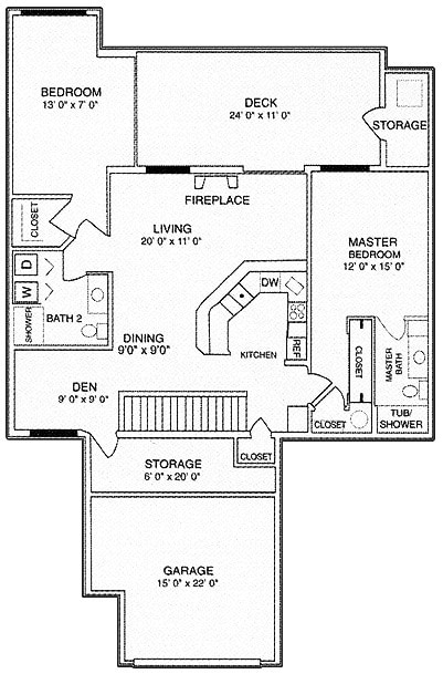 Floor Plan - North Side Upper Middle