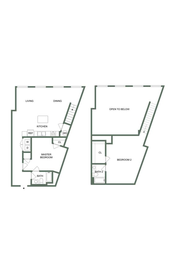 Floor Plan - The Clayton Mill Loft (101)
